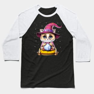 Cat Fortune Teller Baseball T-Shirt